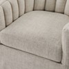 PAGED Swivel Accent Chair Modern Living Room Chairs with Vertical Channel Tufted Back and Metal Swivel Mechanism for Office - 3 of 4