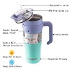 40oz Wall insulated Water Bottle, StainlessSteel Water Cup, For lce Water, lced Tea, CoffeeTo Keeps Drinks Cold, With Handle And StrawCover - 3 of 4