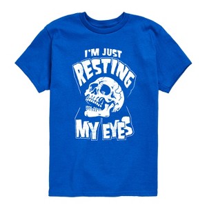 Boys' - Instant Message - Resting My Eyes Short Sleeve Graphic T-Shirt - 1 of 4