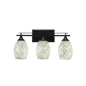 Toltec Lighting Uptowne 3 - Light Vanity in  Dark Granite with 5" Natural Fusion Shade - 1 of 1