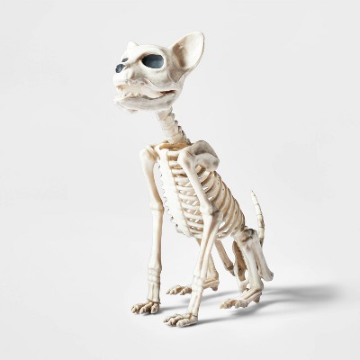 7.75" Small Sitting Kitten Skeleton Halloween Decorative Prop - Hyde & EEK! Boutique™