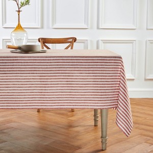 Solino Home Linen Stripe Tablecloth | Amalfi - 1 of 4