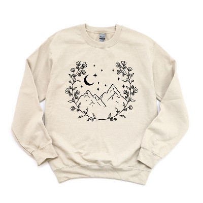 Simply Sage Market Women's Mountain Wreath Gildan Sweatshirt