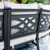 Captiva Designs 6-Seat Half-Moon Curved Outdoor Patio Sectional Sofa Conversation Set - 3 of 4