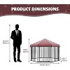 Coucheta Outdoor Dog Kennel Collection - Heavy Duty with Roof & Lockable Gates, Multiple Sizes for Backyard Use - 4 of 4