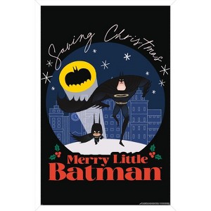 Trends International DC Merry Little Batman - Saving Christmas Framed Wall Poster Prints - 1 of 4