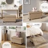 StorageBud Storage Ottoman for Bedroom End of Bed, Fabric Storage Bench, Large Storage Ottoman Bench, Entryway Bench with Storage - 4 of 4