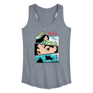 Women's - Disney - Comic Strips Warrior Graphic Racerback Tank - 1 of 4