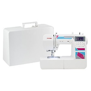 Janome Fully-Featured Computerized Sewing Machine with 200 Stitches, 12 Buttonholes, Alphabet Stitches, Stitch Memory, Drop Feed, Hard Cover - 1 of 1
