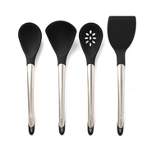 Cuisipro Silicone Kitchen Tool Set-Ladle, Turner, Spoon & Slotted Spoon