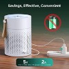 Angel Sar Air Purifier, H13 True HEPA Air Cleaner for Home Bedroom Office, Portable Quiet Air Purifier - 2 of 4