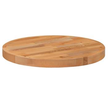 Flash Furniture Round Butcher Block Style Table Top