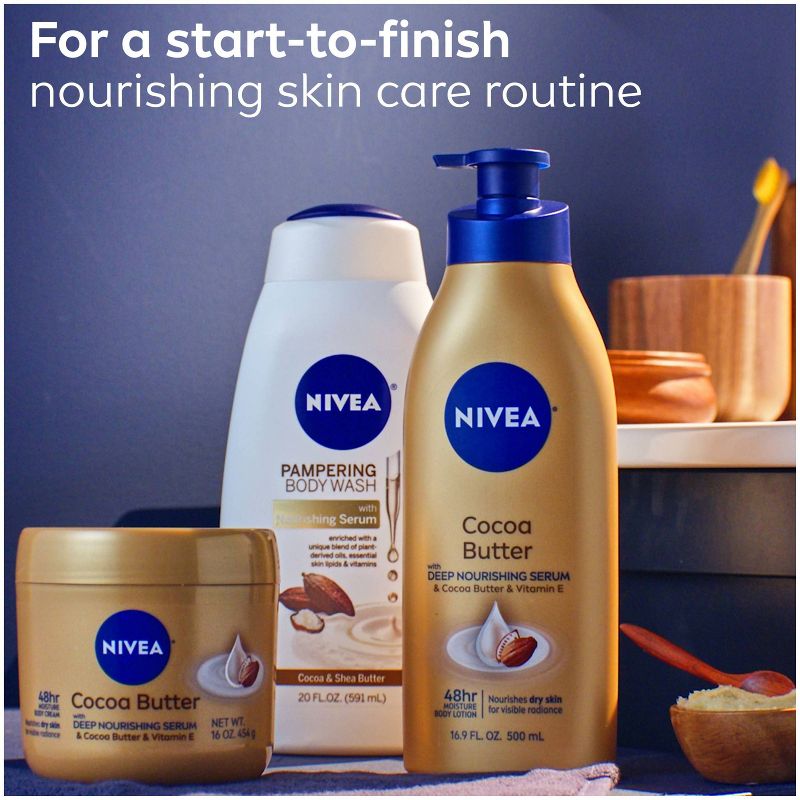 NIVEA Cocoa Butter Body Cream for Dry Skin - 16oz, 3 of 12