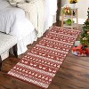 Fulvari Christmas Rug Washable Rugs,Christmas Tree Rug Non-Slip Low Pile Indoor Holiday Decor Carpet for Living Room Bedroom Dining Room - 3 of 4