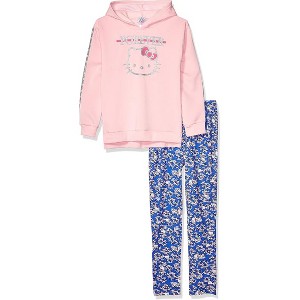 Hello Kitty Little Girls' 2-Piece Hooded Sweatshirt and Legging Set - 1 of 4