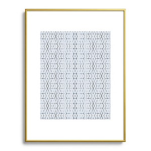 Becky Bailey Shibori Diamonds Metal Framed Art Print - Deny Designs - 1 of 4
