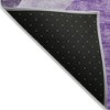 Eggplant Purple And Lilac Abstract Washable Indoor Outdoor Area Rug - 4 of 4