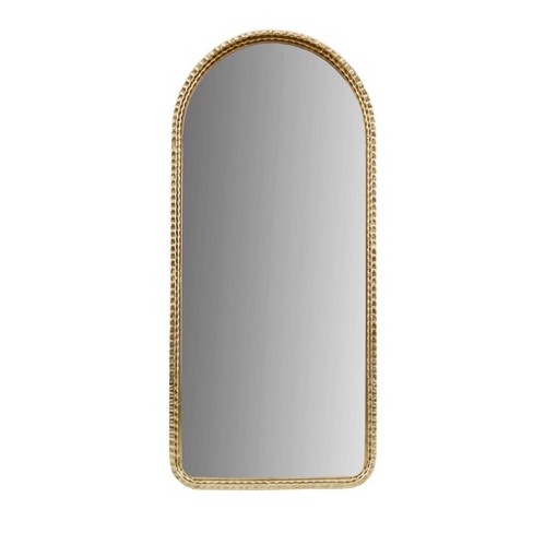 Madison Park 20"x45" Mia Gold Metal Arch Charm Luxury Elegant Wall Mirror: No Assembly, Rectangle, Framed, Wall Mount - image 1 of 4