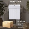 ChicFurnit 21.6 Inch Bathroom Vanity with Sink Wall Mounted Floating with Ceramic Basin and Right / Left Side Storage for Bathroom, 12.2"*21.6"*26.4" - 4 of 4