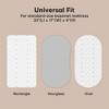 KeaBabies Organic Bassinet Sheet for Baby Girls, Boys, 2-Pack Soothe Bassinet Fitted Sheets, Bedside Bassinet Mattress Sheet - 3 of 4