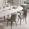 Lirago Dining Chairs with Metal Legs Set of 2 Gray 23x19 - 2 of 4