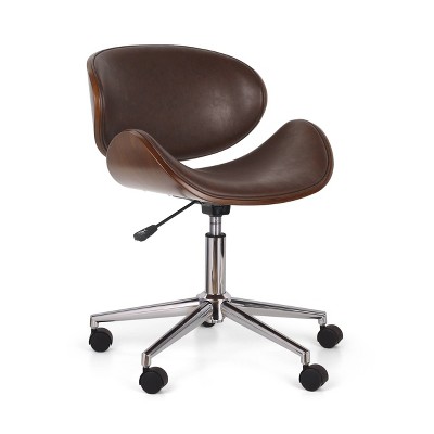 Dawson Mid-Century Modern Upholstered Swivel Office Chair - Christopher Knight Home