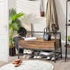Costway Industrial Shoe Bench Rack Organizer withPremium Gas Lift & Hidden Storage Box - 4 of 4