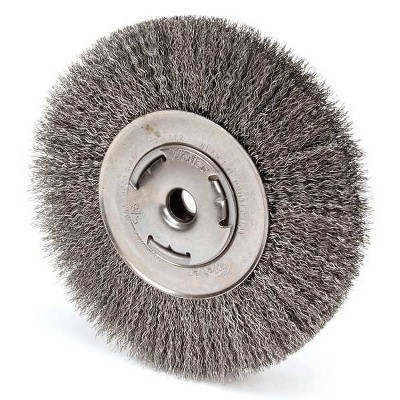 Weiler  Crimped Wire Wheel Brush,Arbor,7 In. 93491