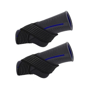 Unique Bargains Universal Adjustable Ankle Support Braces Breathable Achilles Tendon Support for Sports 1 Pair - 1 of 4