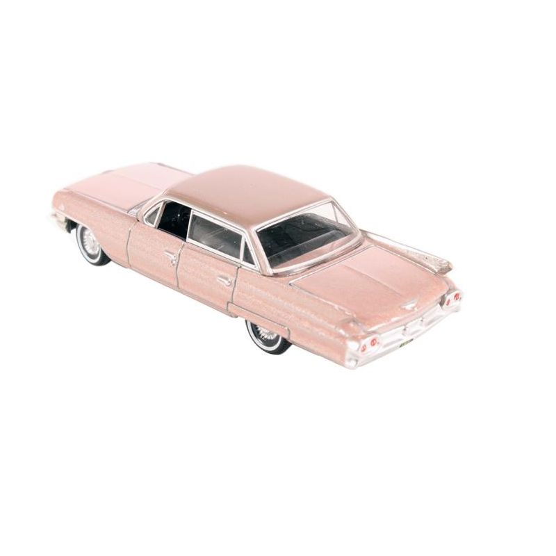 1961 Cadillac Sedan DeVille Metallic Pink 1/87 (HO) Scale Diecast Model Car by Oxford Diecast, 3 of 4