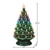 24 in. Green Nostalgic Ceramic Tree with RGB Lightshow - 3 of 4