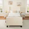 GDFStudio Bloor Teddy Velvet Upholstered Wood Bed with 49" Headboard  and 27" Footboard - 2 of 4
