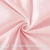 Pink Ruffle Duvet Cover Queen, 3 - Piece Soft Blush Microfiber Set with Zipper Ties - 4 of 4