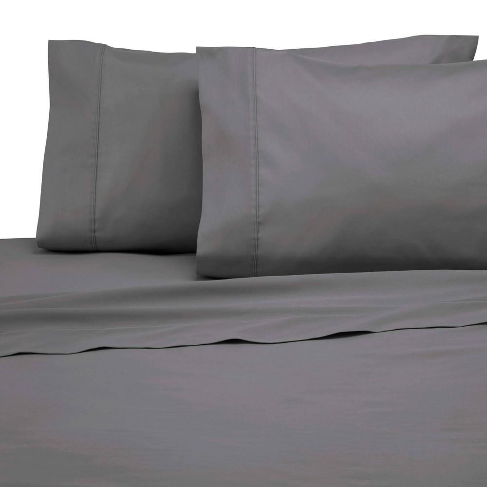 Photos - Bed Linen Modern Living Queen 300 Thread Count Solid Sheet Set Graphite  