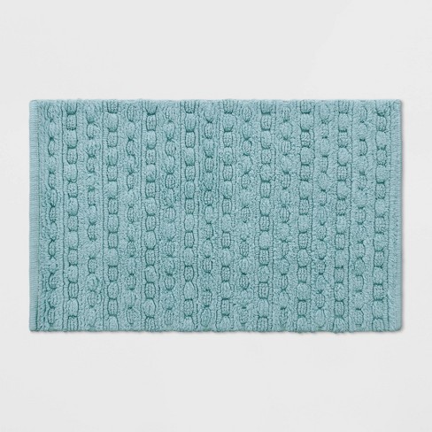 20x32 Textured Bath Rug Aqua - Opalhouse™