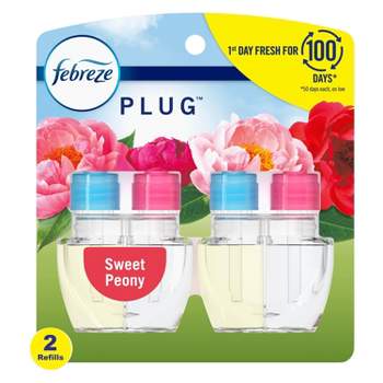 Febreze Odor-Fighting Fade Defy Plug Air Freshener - Sweet Peony - 0.87 fl oz