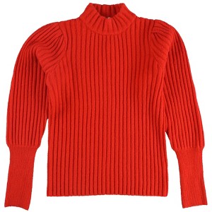 Leyden Womens Ribbed Mock Neck Pullover Sweater - 1 of 2