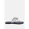 Beech Handwoven Natural Suede Tassel Women Thong Flats - 2 of 4