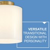 Lark Pippa 1 - Light Flush Mount in  Lacquered Brass - 4 of 4