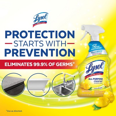 Lysol Lemon Scent All Purpose Cleaner Trigger - 32 fl oz/2ct