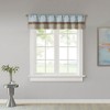 Polyoni Pintuck Light Filtering Striped Window Valance, Lightweight Textured Rod Pocket Top Valance for All Seasons - 3 of 4