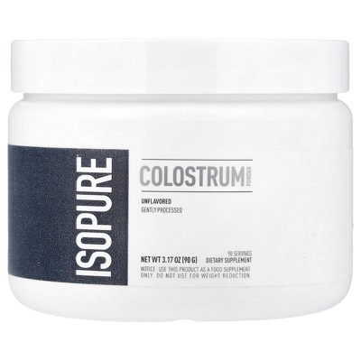 Isopure Colostrum Powder, Unflavored, 3.17 oz (90 g)