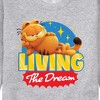 Men's - Garfield - Living The Dream Graphic Fleece Sweatshirt - 2 of 4