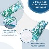 Jasonwell 2-Pack Pool Floats for Adults, 4-in-1 Multi-Purpose Inflatable Loungers, PVC Water Hammocks, Large, Multicolor, Ideal for Vacation - 3 of 4