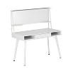 Vynxaria Study Computer Desk with Storage & Magnetic Dry Erase Whiteboard for Home Office & Study - 3 of 4