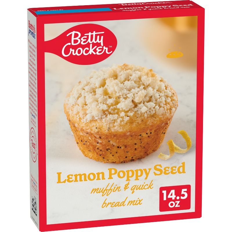Betty Crocker Lemon Poppy Seed Muffin Mix - 14.5oz, 1 of 13