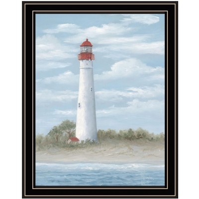 HomeRoots Cape May Light Black Framed Print Wall Art
