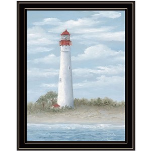HomeRoots Cape May Light Black Framed Print Wall Art - 1 of 4