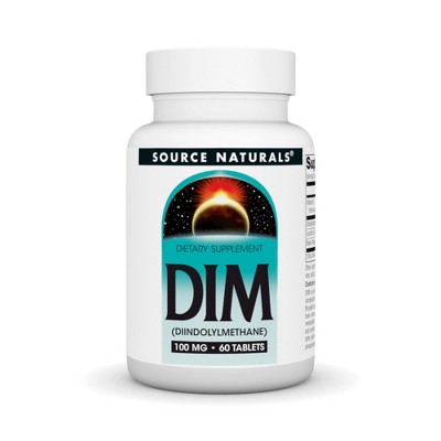 DIM (Diindolylmethane) 100 mg by Source Naturals, Inc.  -  60 Tablet