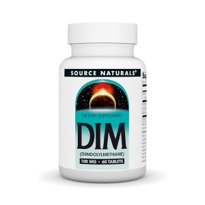 DIM (Diindolylmethane) 100 mg by Source Naturals, Inc.  -  60 Tablet - 1 of 3